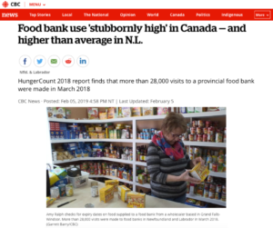 food banks canada hunger count 2018 abc coverage